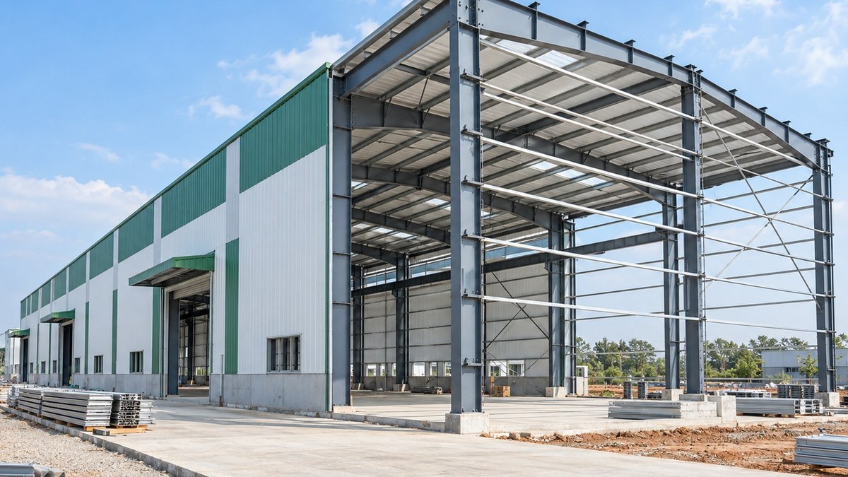 PEB building steel structure and components